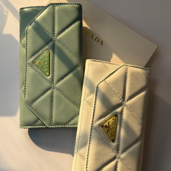 White Prada Long Wallet