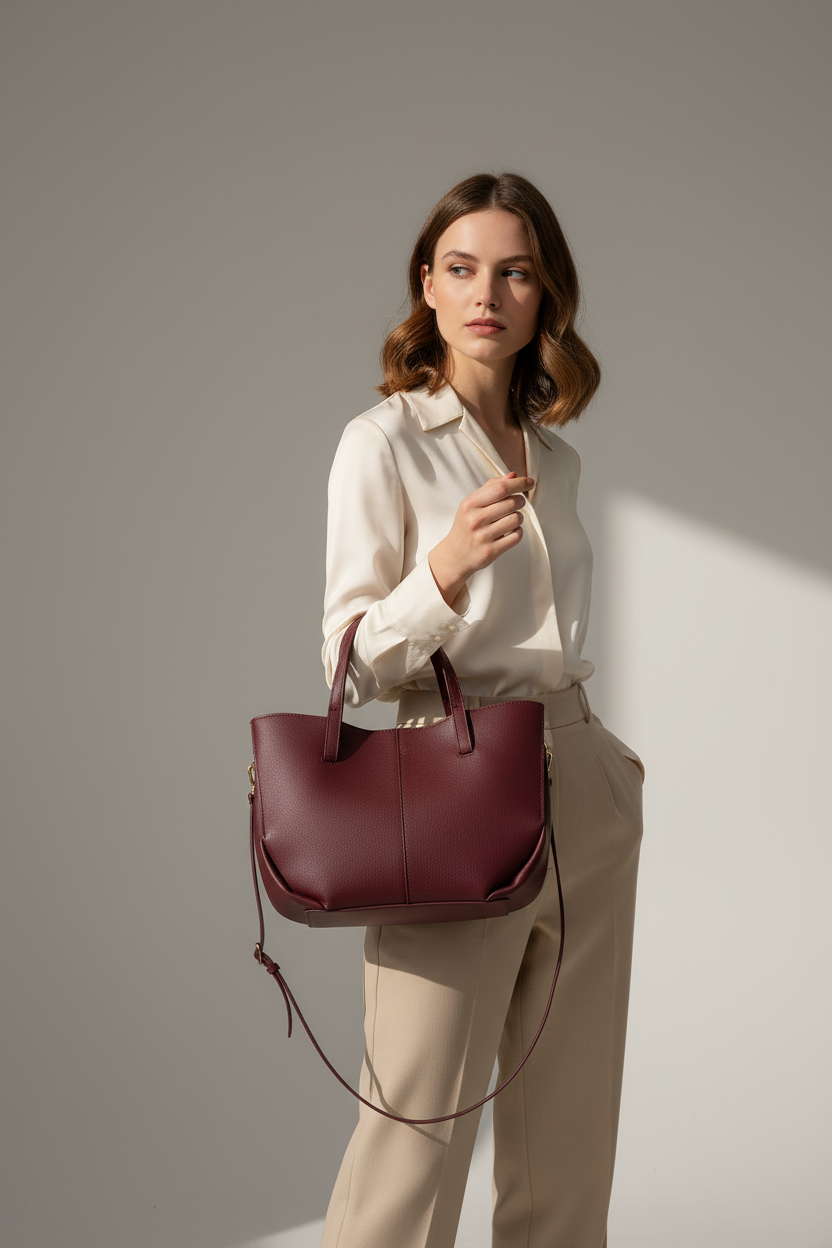 Polène Tote Lifestyle with Model