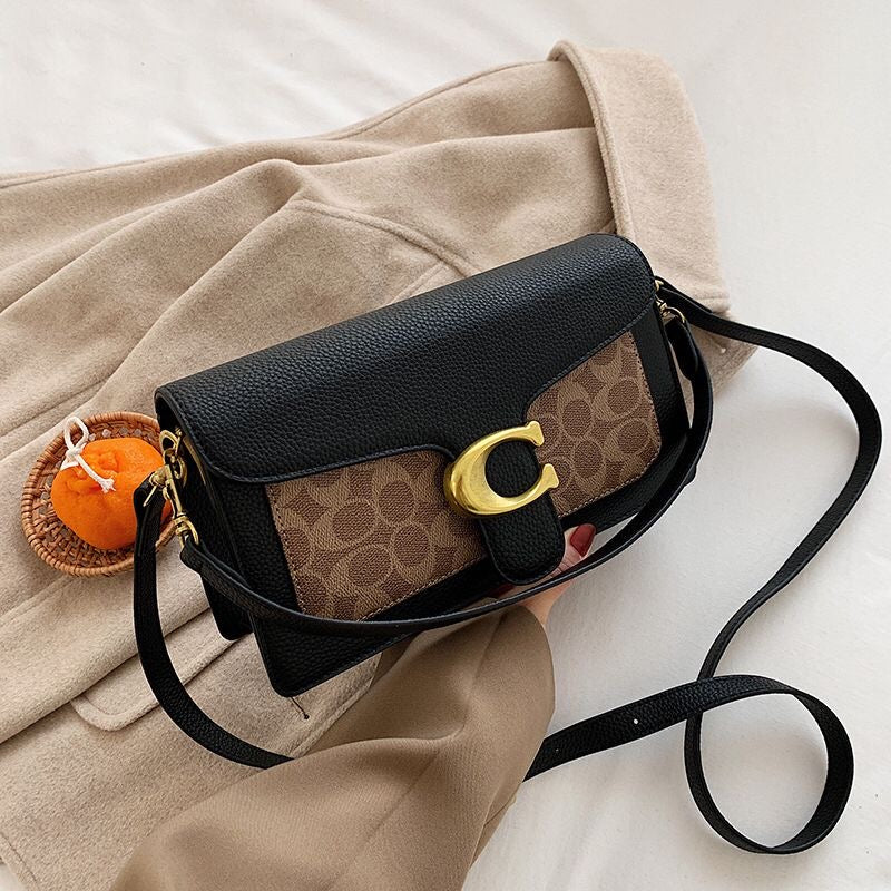 Coach Shoulder Bag - Black & Tan