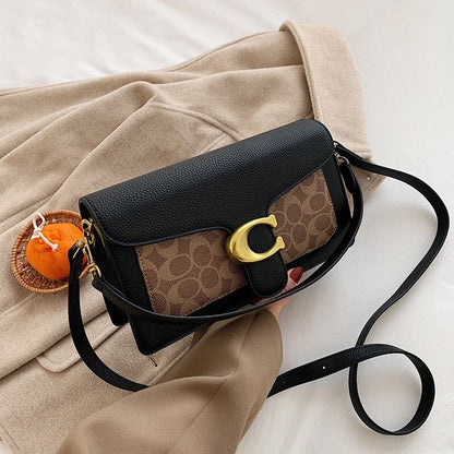 Coach Shoulder Bag - Black & Tan