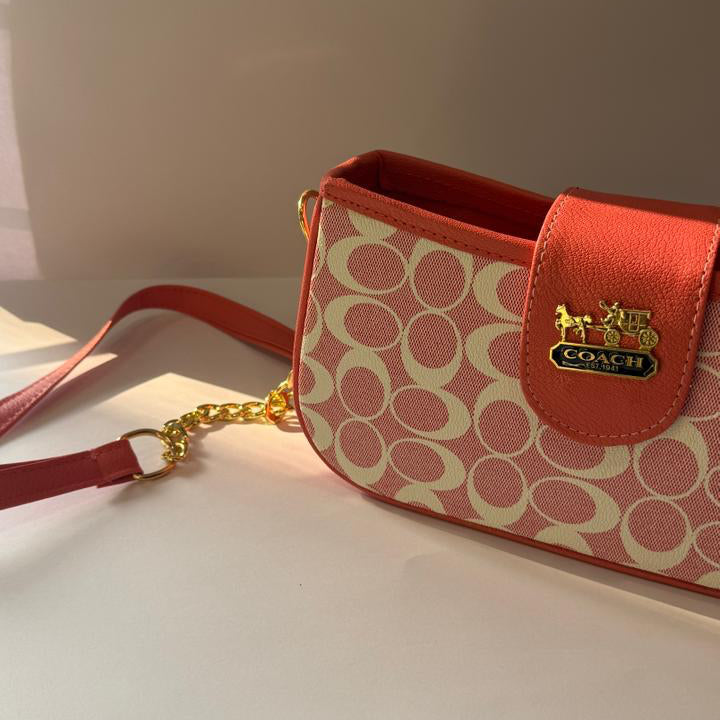Pink Coach Crossbody Bag