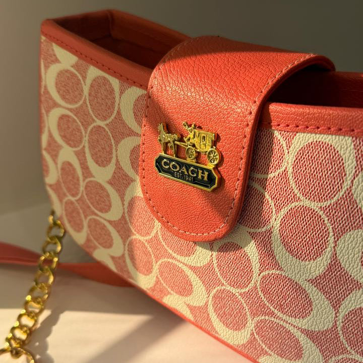 Pink Coach Crossbody Bag