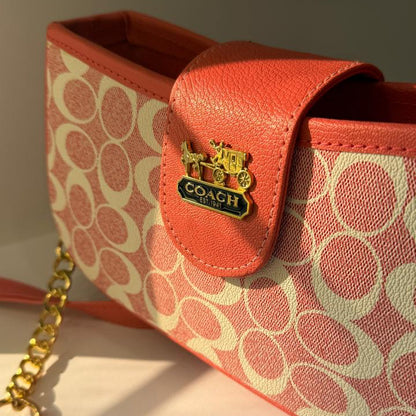 Pink Coach Crossbody Bag