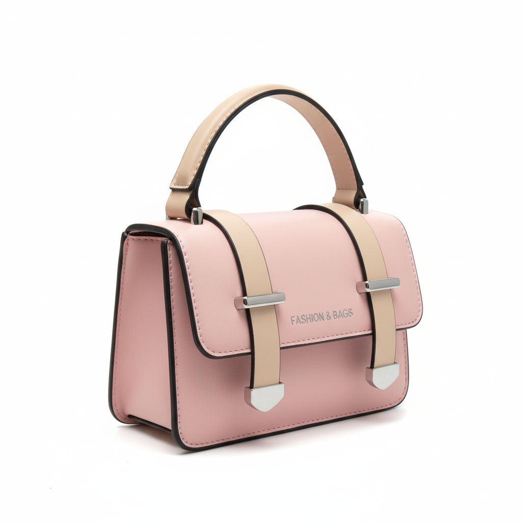 Pink and Cream Handbag