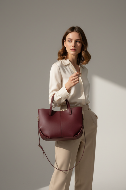 Polène Tote Lifestyle with Model